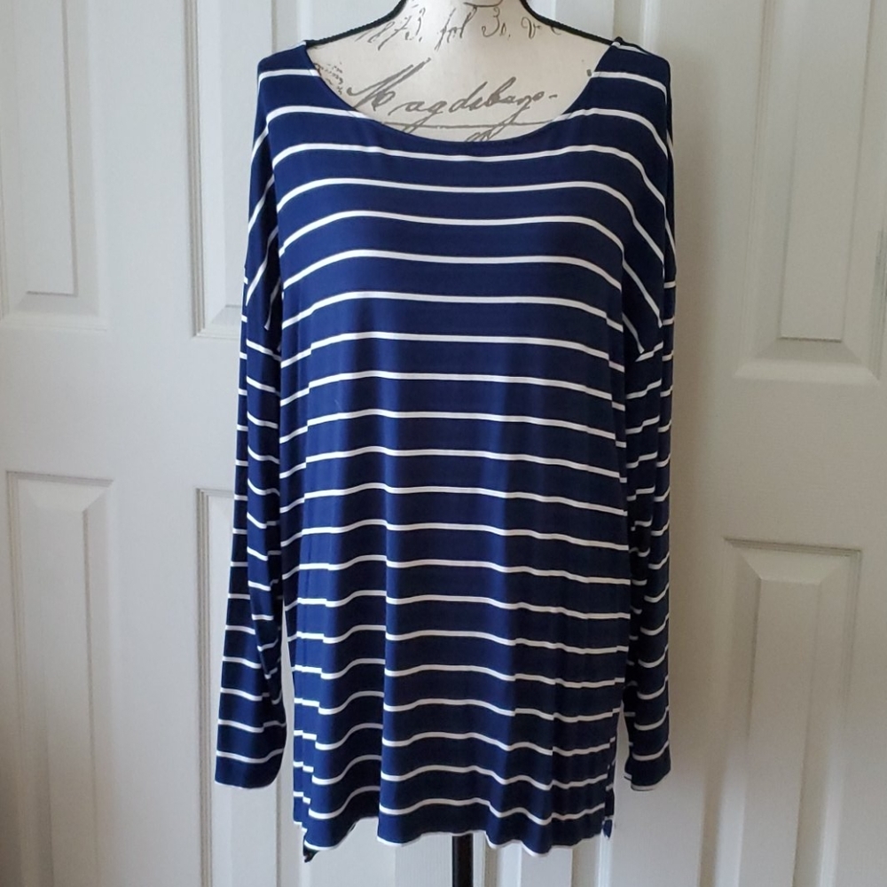 Ava & Viv striped top, size 2X